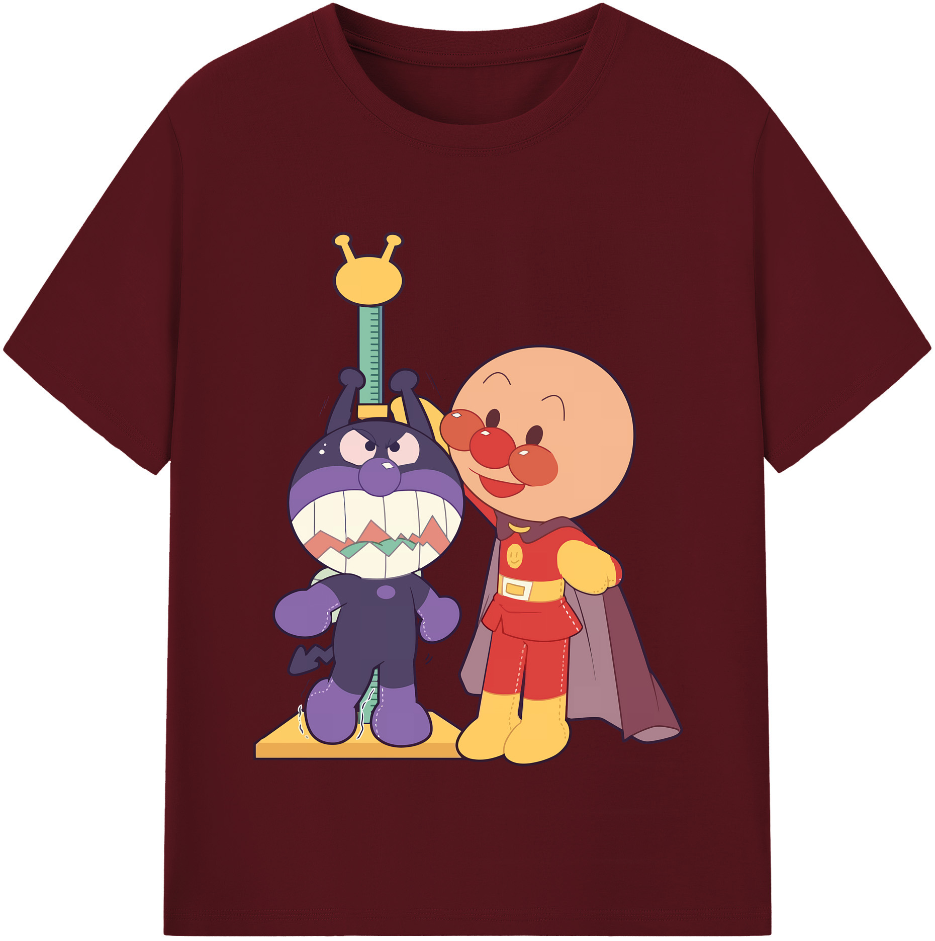 （画像用） アンパンマン Anpanman 綿100％半袖Tシャツ（フロントプリント）